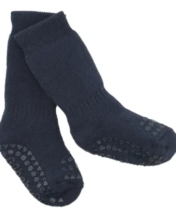 Skridsikre Terry Strømper i Navy Blå fra Gobabygo