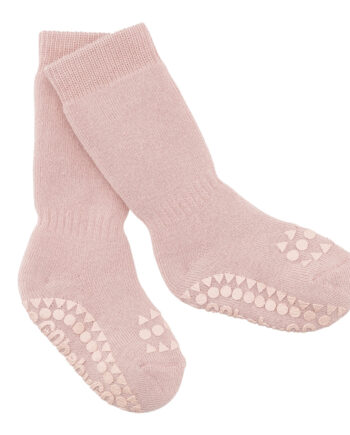 Skridsikre Strømper i Blødt Bomuld - Soft Pink 12 Mdr