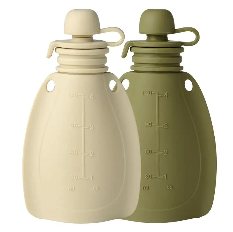 Smoothie Flaske Pak - Beige og Mosgrøn Tilbud