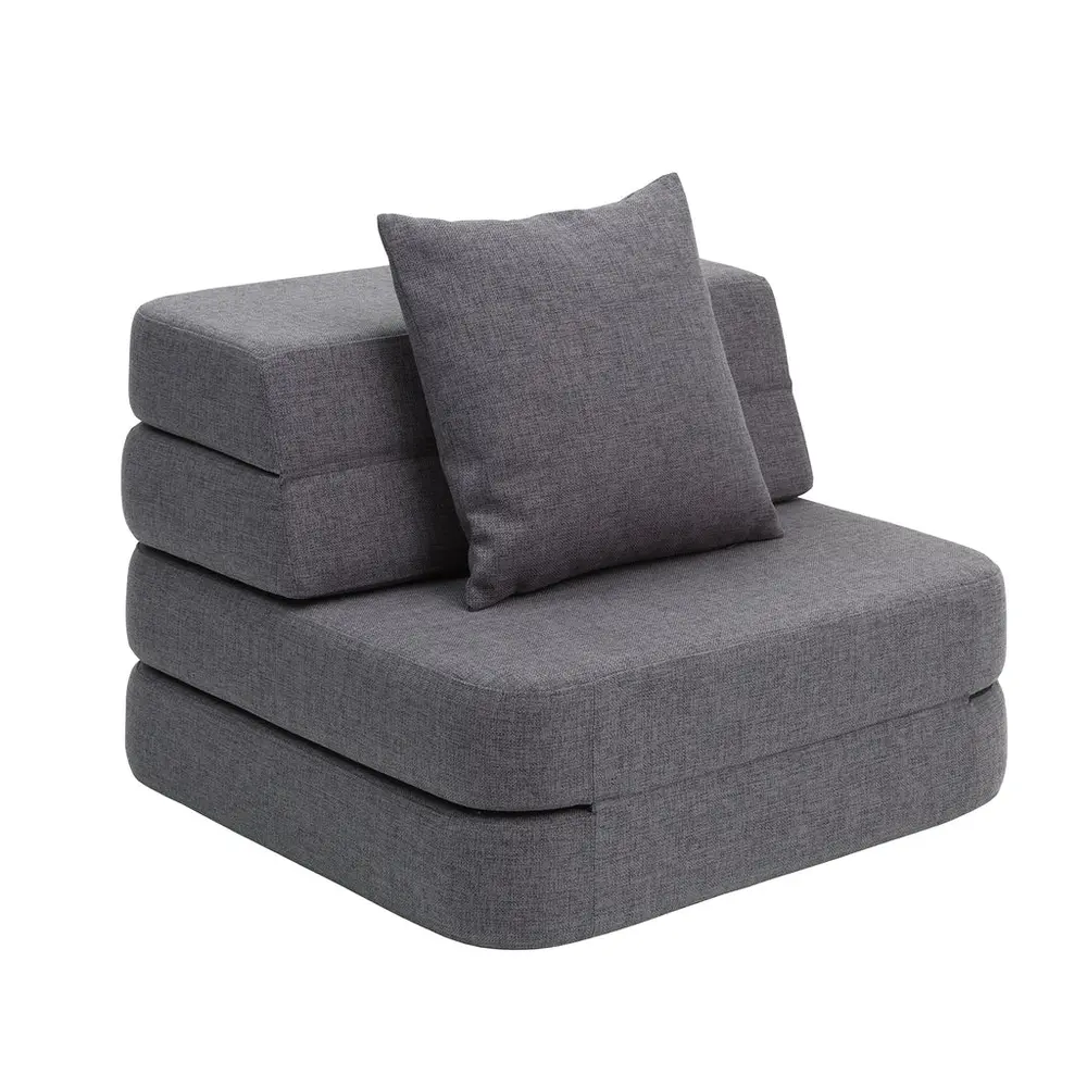 Foldesofa - Single Soft - Mørkegrå Knap Tilbud!