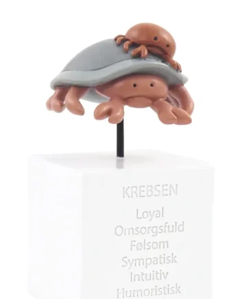 Håndmalet sparegris med Krebsen stjernetegn - unik gave!