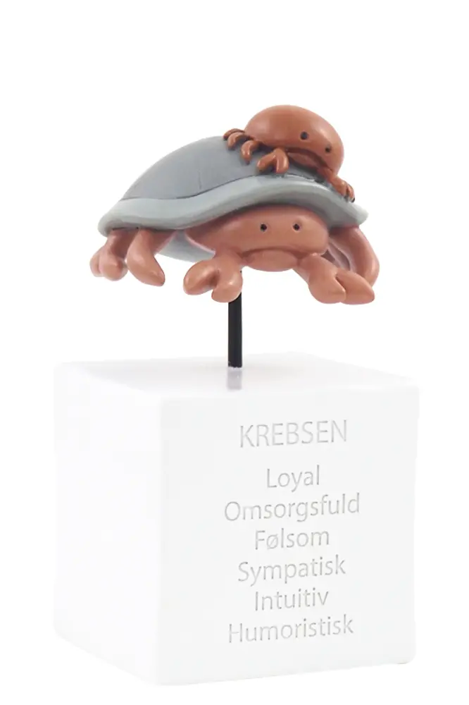 Håndmalet sparegris med Krebsen stjernetegn - unik gave!