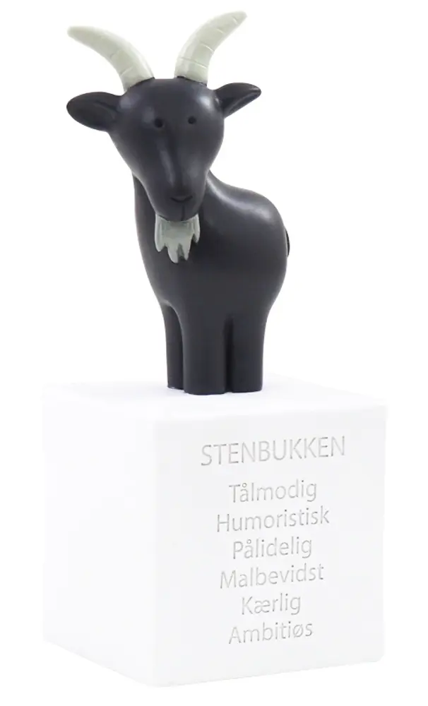 Håndmalet Stenbukken sparegris til børneværelset