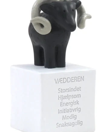 Håndmalet Vædderen Sparegris til Børneværelset