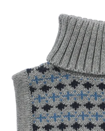 Stoffe Jacquard Halsedisse i Grey Melange – Must-have til Junior
