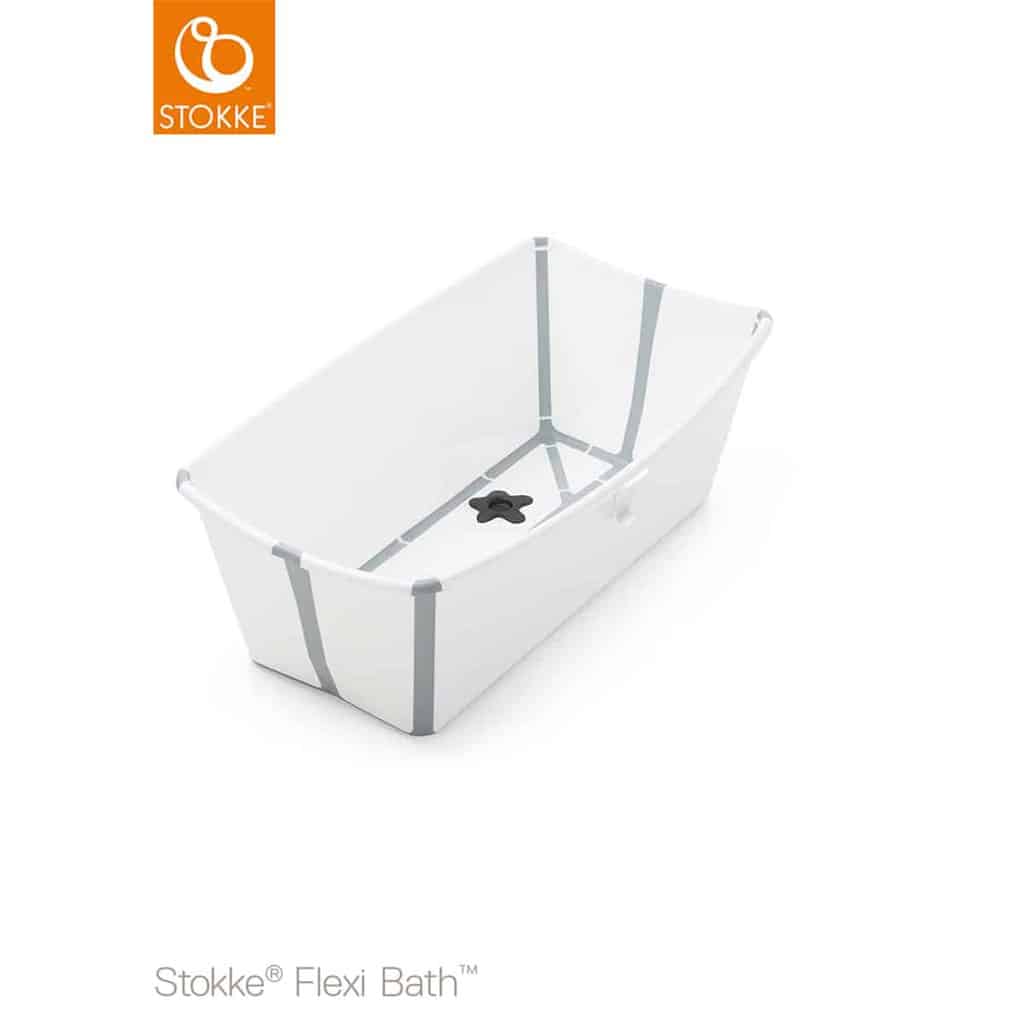 Stokke Flexi Badekar - Hvid Grå til Black Week Tilbud