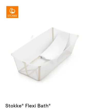 Stokke Flexi Bath X-Large Bundle – Sandy Beige Tilbud