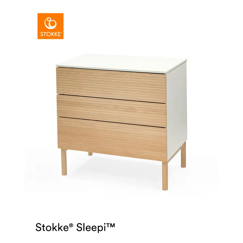 Stokke Sleepi Kommode i Natur – Ideel til Børneværelset