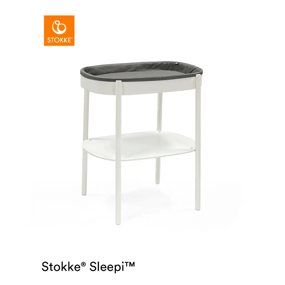 Stokke Sleepi Puslebord – Elegant Hvid til Børneværelset