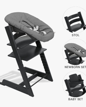 Stokke Tripp Trapp Bundle - Højstol med Babyset - Sort