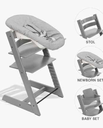 Stokke Tripp Trapp Højstol Bundle - Storm Grey Tilbud