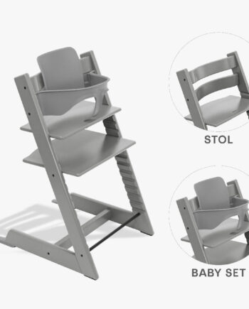 Stokke Tripp Trapp Bundle – Højstol med Babyset i Stormgrå