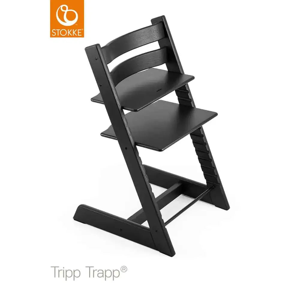 Stokke Tripp Trapp Højstol - Egetræ Sort - Black Week Tilbud