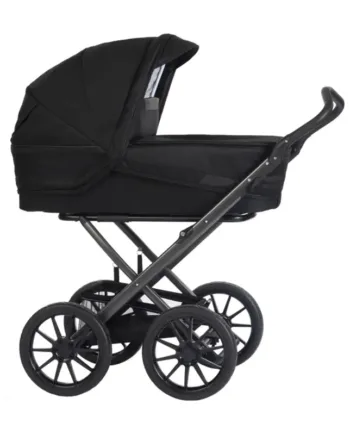 Stork Classic Barnevogn: Carbon Stel, Sort Overdel - Udsalg!