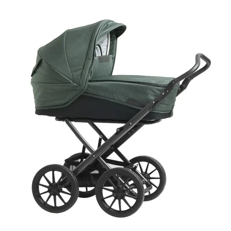 Stork Classic Barnevogn i Carbon og Mørkegrøn - Tilbud!