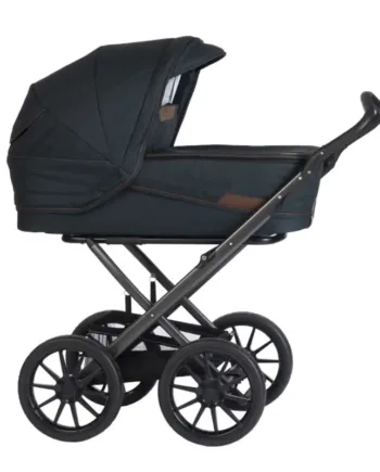 Stork Classic Barnevogn: Carbon Stel, Midnight Melange