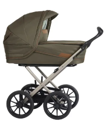 Stork Classic Barnevogn: Champagne og Olive Cognac Tilbud!