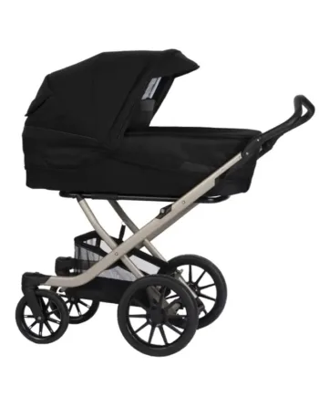 Stork Free Barnevogn i Champagne og Sort - Praktisk Design