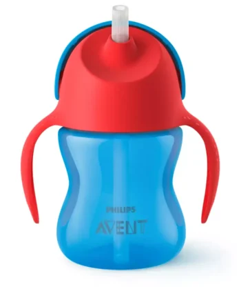 Philips Avent Sugerørskop 200 ml - Blå/Rød til Børn