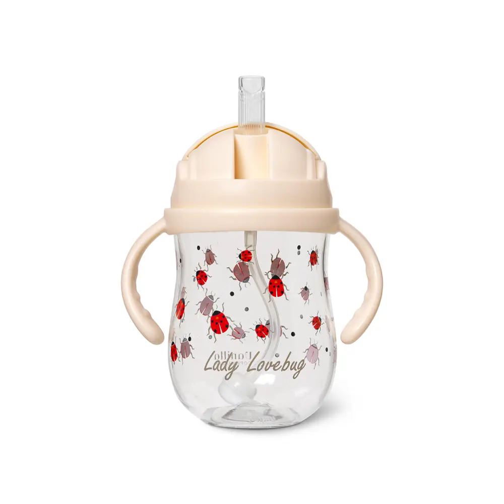 Sugerørskop i Tritan - Ladybug 300 ml til små børn