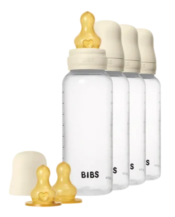 Sutteflaske i Latex 4-pak 270 ml - Ivory til Babyer