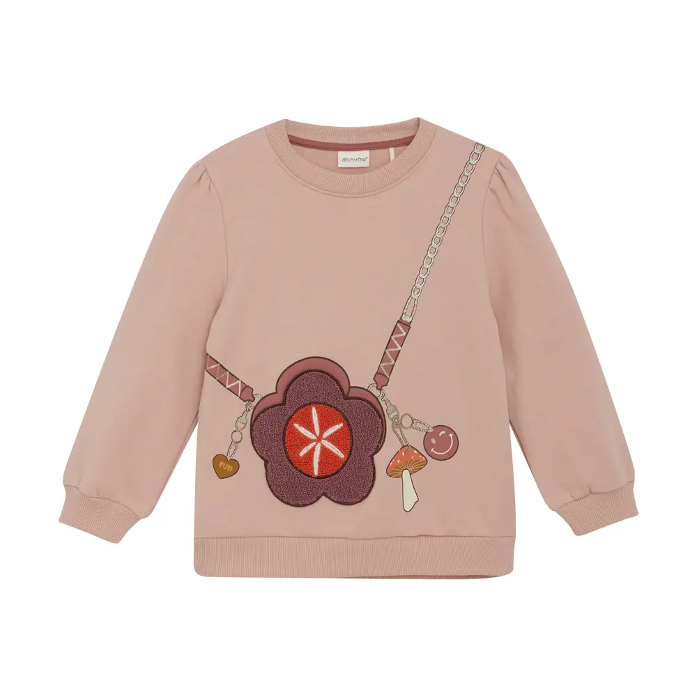 Kreativ sweatshirt med sjovt print fra Minymo