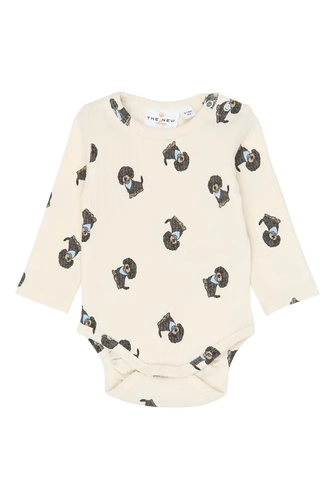 Sylvan Langærmet Rib Body Gardenia 80