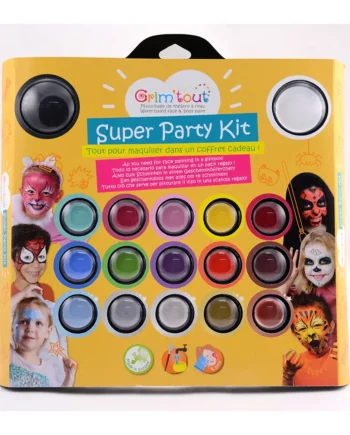 Teatersminke Super Party Kit med 17 farver til festlige lejligheder
