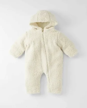 Teddy Dragt i Off White - Hold Din Lille Varm!