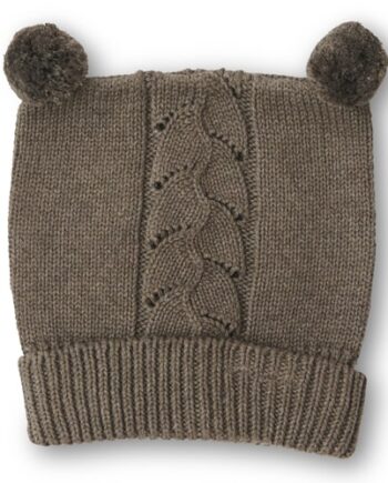 That's Mine Chapette Strikket Beanie – Jordbrun Melange til Børn