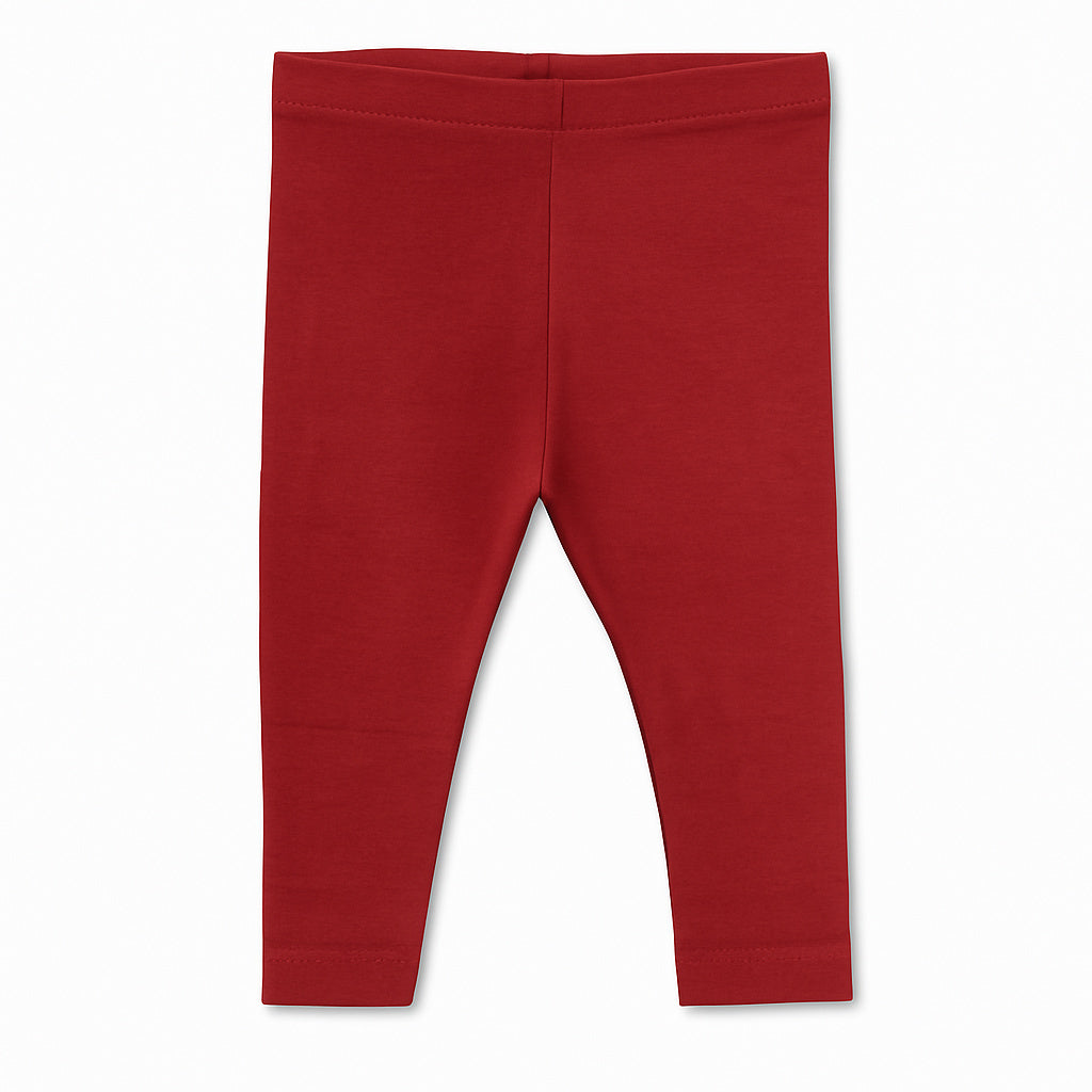 Elois Leggings i Lucky Red – Økologisk Komfort til Børn!