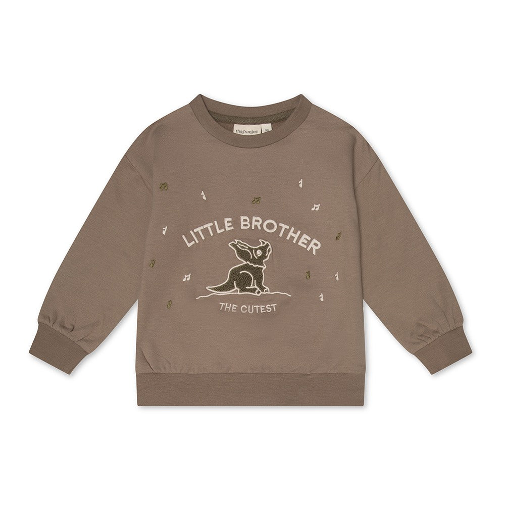 Finley Lillebror Sweatshirt – Fossil til Børn fra That's Mine