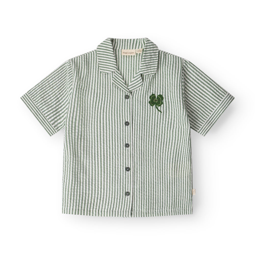 That Apos Mine Ino Skjorte Green Stripe 80cm 12m