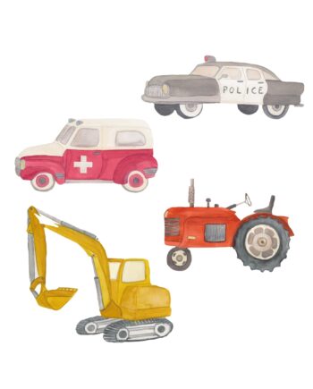 That Apos   Mine Wallsticker Helte På Hjul Multi
