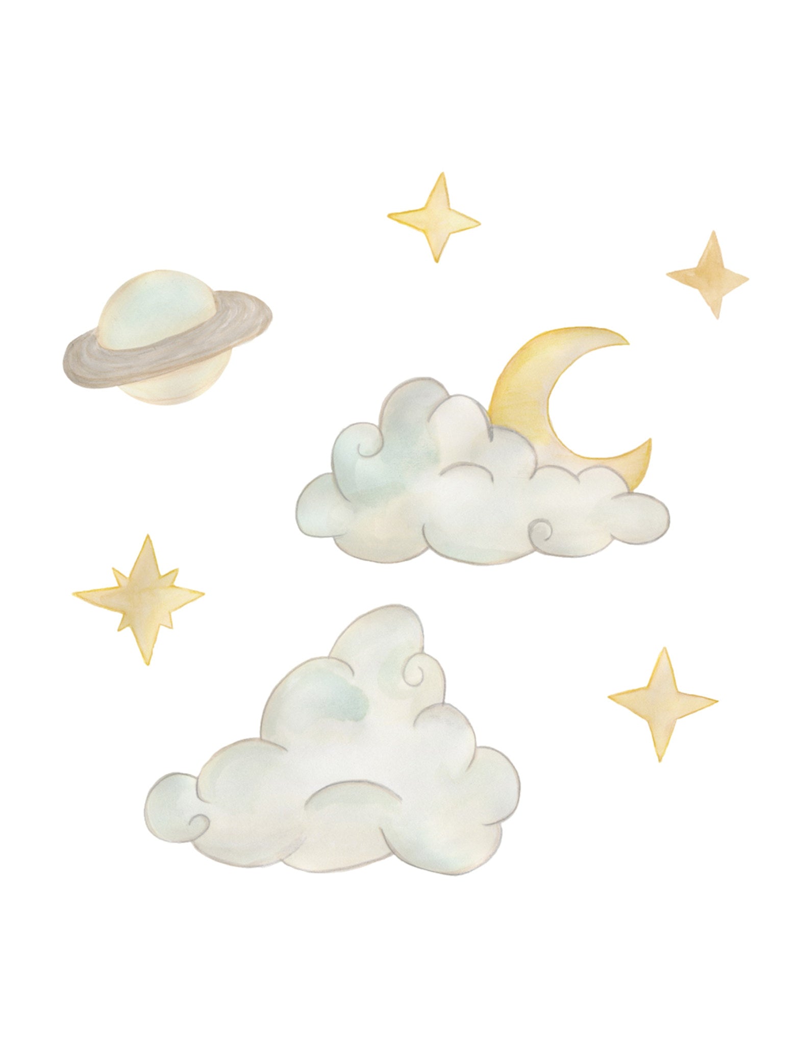 That Apos   Mine Wallsticker Saturn Himmel Multi
