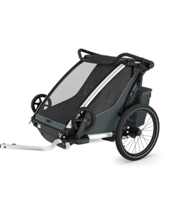 Thule Chariot Cross 2 - Dobbelt Cykelvogn i Mørk Slate