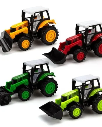 Traktor med Frontlæsser og Pull-back Funktion – Tilbud!