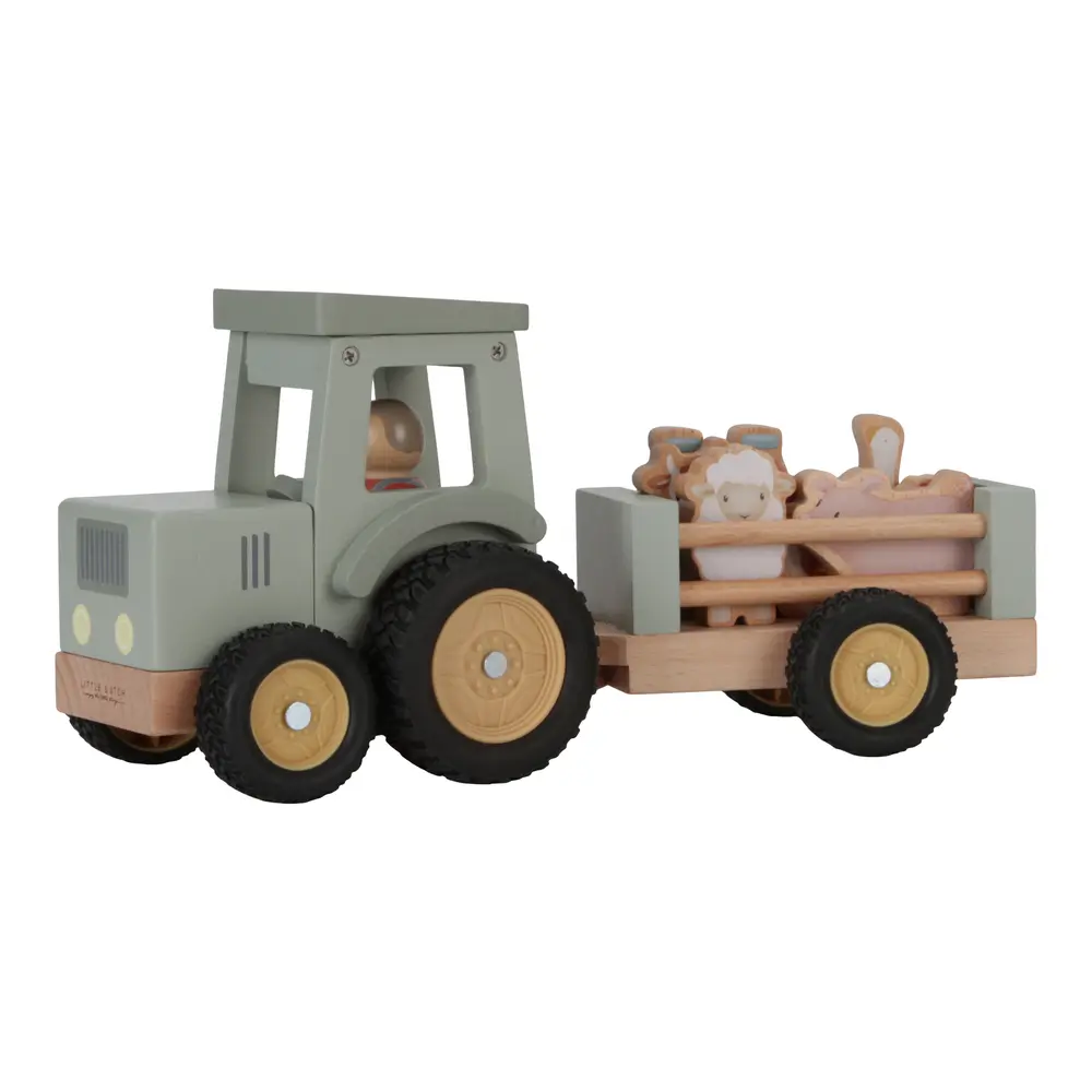 Traktor med Trailer fra Little Dutch - Sjovt Legetøj til Børn!