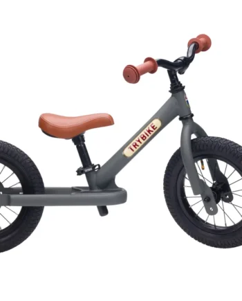 Retro Løbecykel i Antracit Grå – Perfekt til Balancetræning!