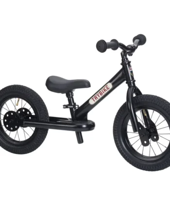 Retro Løbecykel i Sort fra Trybike – Perfekt til Begyndere