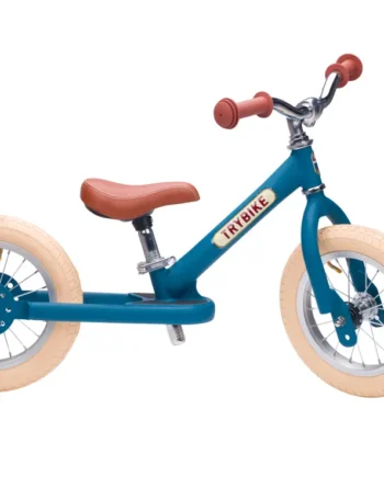 Vintage Blå Løbecykel fra Trybike - Retro Design til Børn