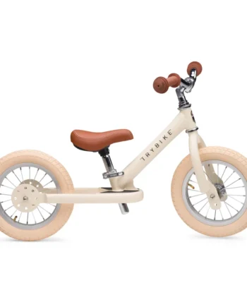 Vintage Creme Løbecykel fra Trybike - Retro Design Til Børn