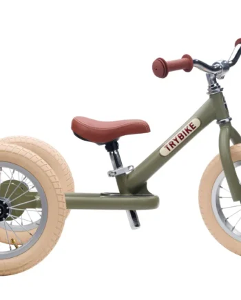 Trybike trehjulet løbecykel i vintage grøn - Kvalitet og stil