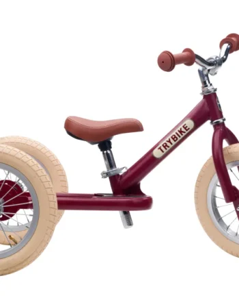 Trybike Trehjulet Løbecykel i Vintage Rød - Kvalitet til Børn!