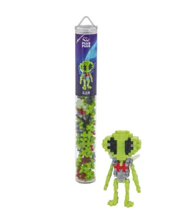 Plus-Plus Rør med 100 Alien Byggeklodser - Kreativ Leg!