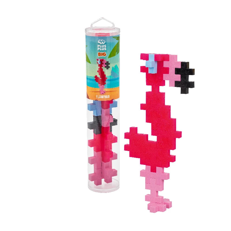 Plus-Plus Big Tube Flamingo - 15 stk Aktivitetslegetøj