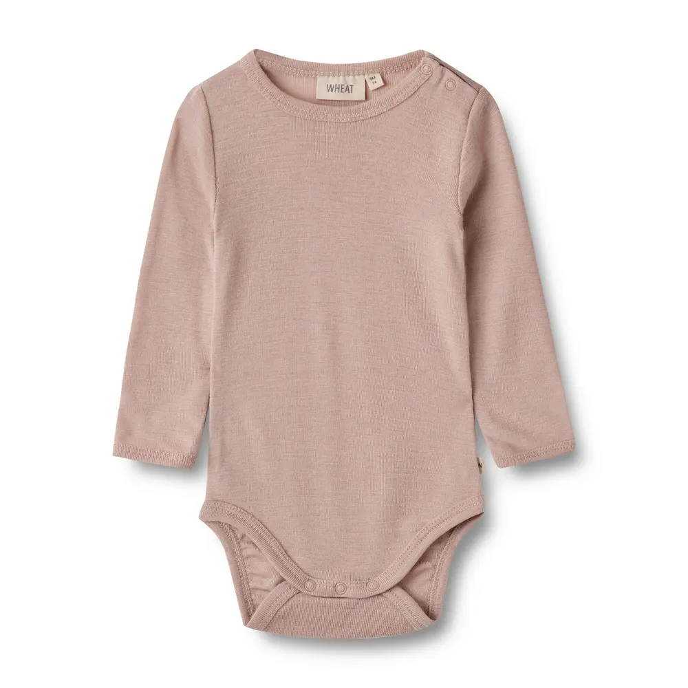 Uld Body Langærmet Lucca - Dry Rose til Vinteren