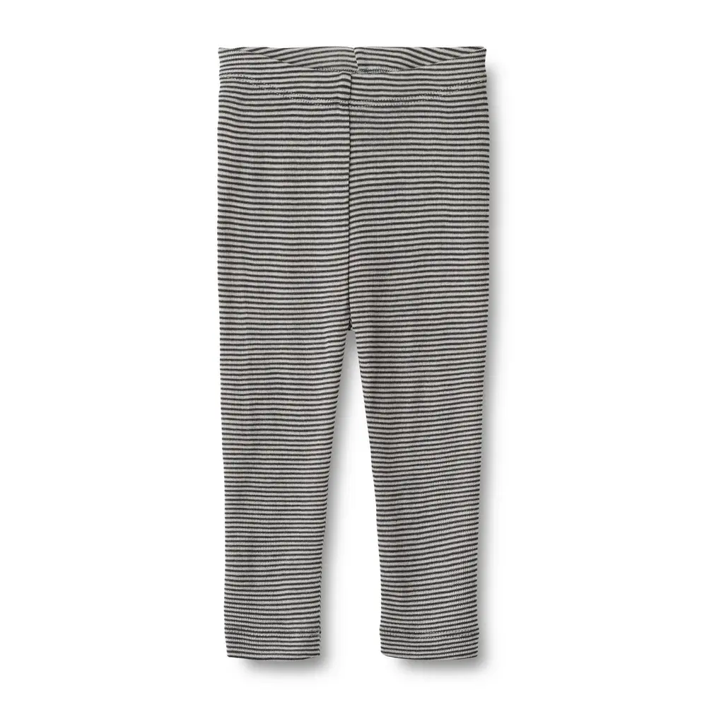 Uld Leggings Agi – Navy Striber til Vinterkulde