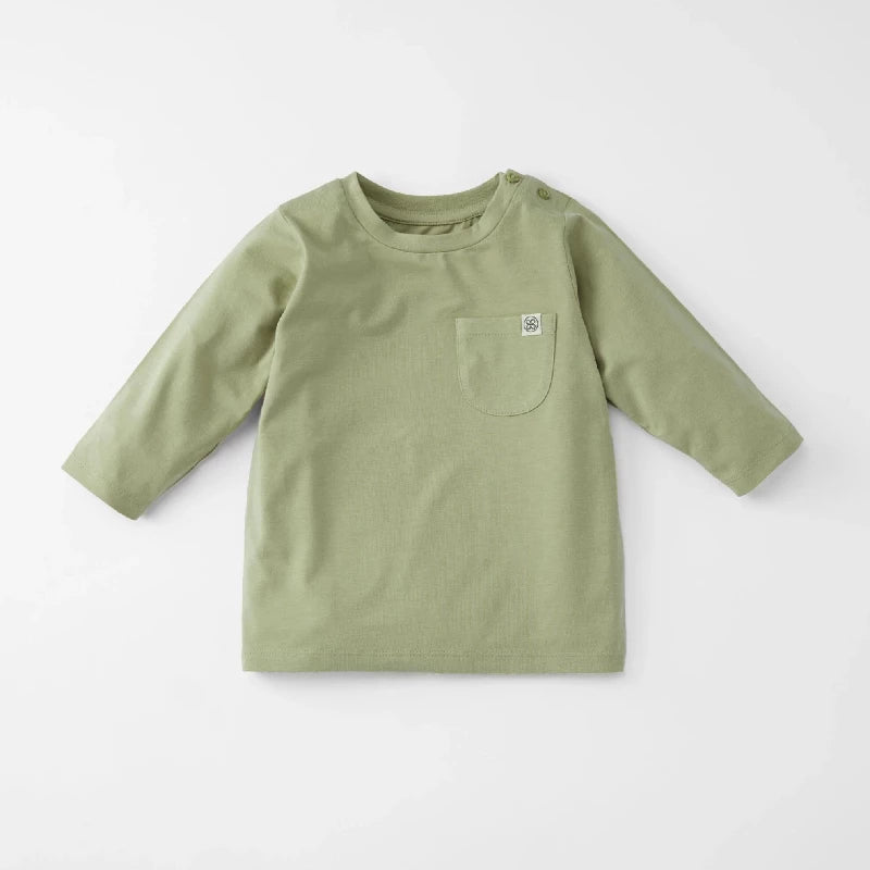 UV Langærmet T-shirt i Olivengrøn til Børn
