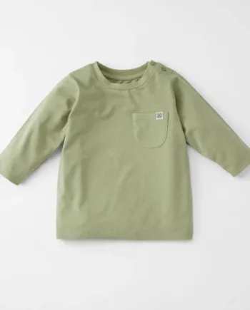 UV Langærmet T-Shirt i Olivengrøn - Solbeskyttelse til Børn